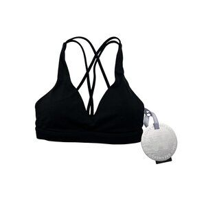 WISKII Scoop Neck Crossback Bra Style WS519 in Black